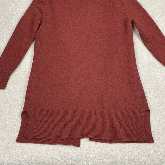 Madewell Cozy Cardigan Sweater Merino Alpaca Wool Pockets Red Womens Small - Picture 9 of 15